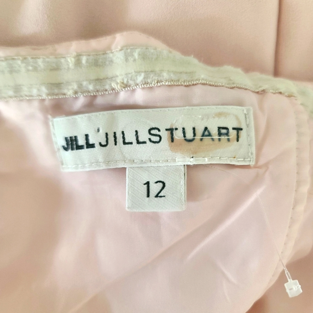 JILL STUART Academy Pink Strapless Floor Length Gown 12 Wedding Formal Dress - Picture 9 of 16